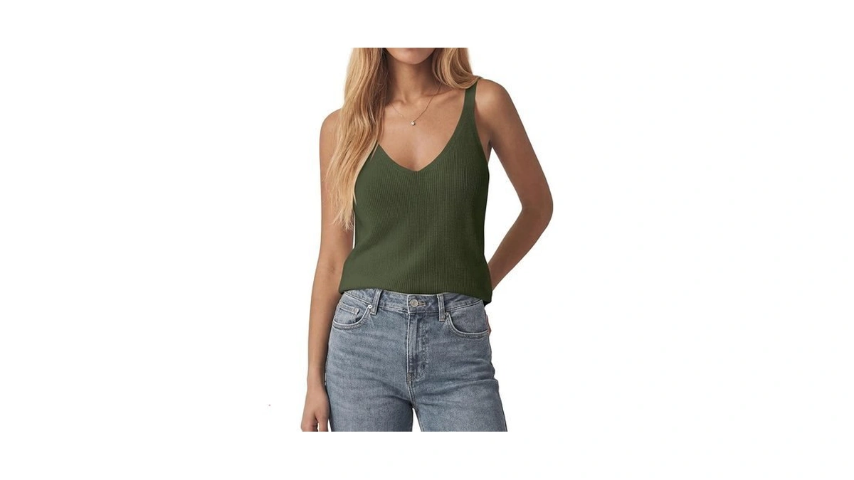 Kirundo Sweater Tank Tops For Women Sleeveless V... - Coupon