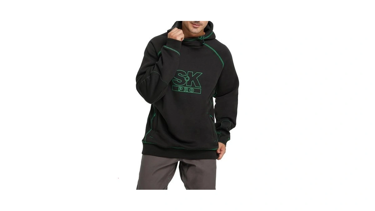 Skpro Men S Hoodie Black Oversized Sweatshirts... - Coupon