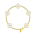 Gold Tone Clover Bracelet For Women Adjustable... - Coupon