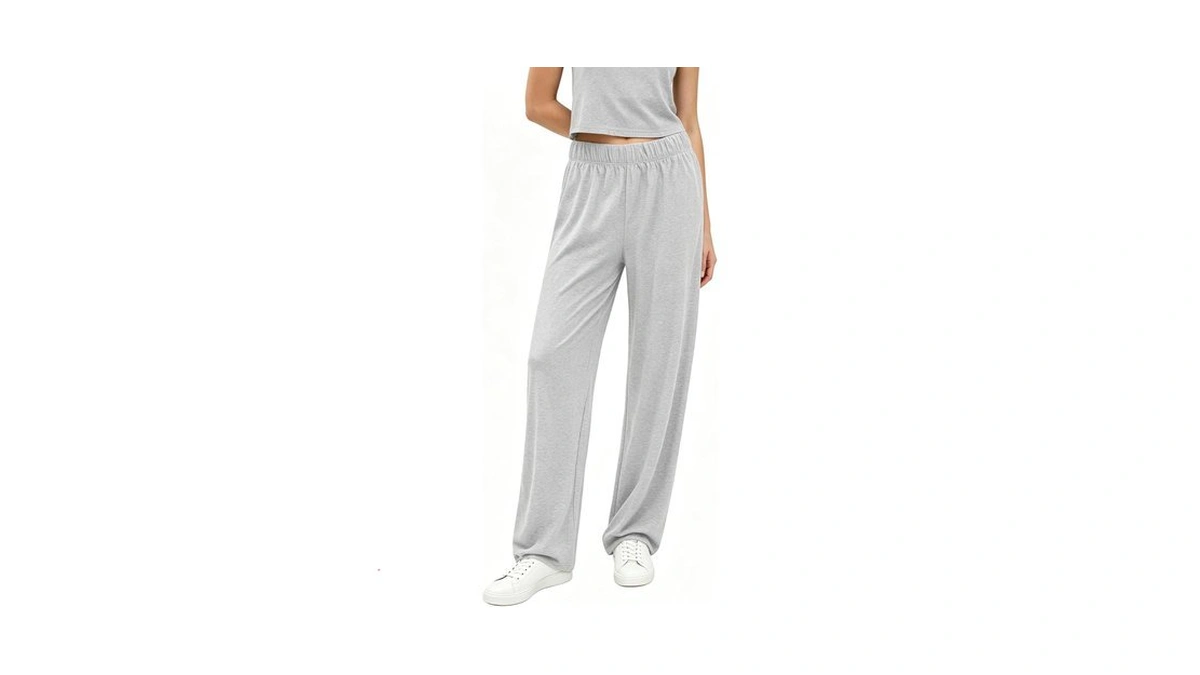 Seajojo Wide Leg Pants Woman High Waisted Casual... - Coupon