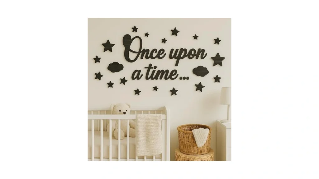Woodamore Once Upon A Time Sign For Nursery Decor -... - Coupon