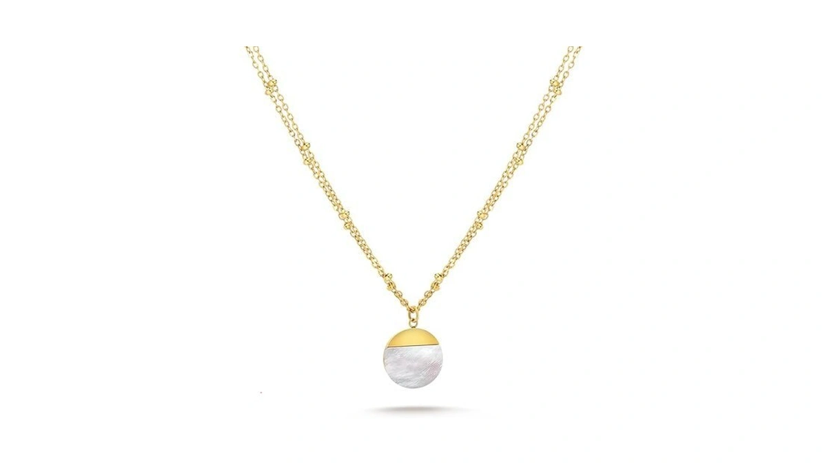 Milan Chiva 14k Gold Plated White Mother Of Pearl... - Coupon