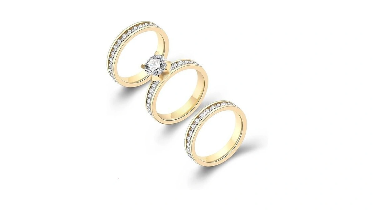 Kaloaura Gold Rings For Women Non Tarnish 14k Gold... - Coupon