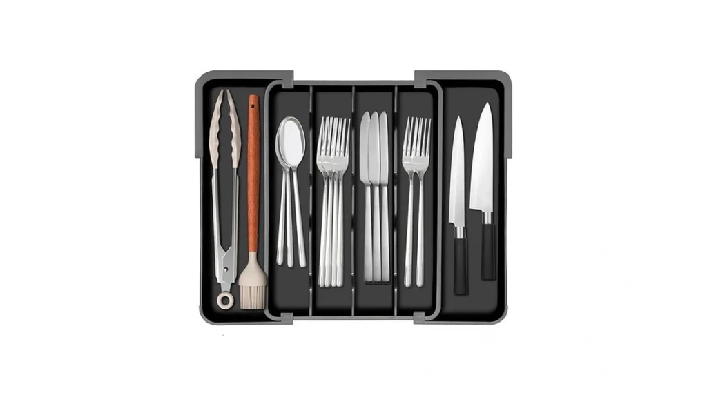 Homecor Silverware Organizer - Expandable Kitchen... - Coupon