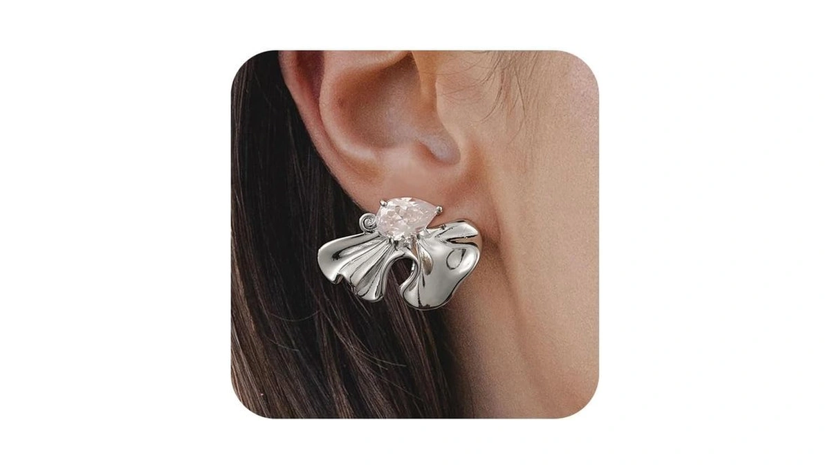 Cteegn Clearance Cheap Silver Plated Statement... - Coupon