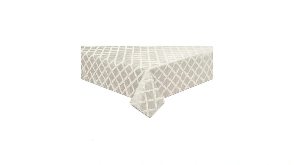 Lenox Laurel Leaf Tablecloth Platinum - 70 W X 104... - Coupon