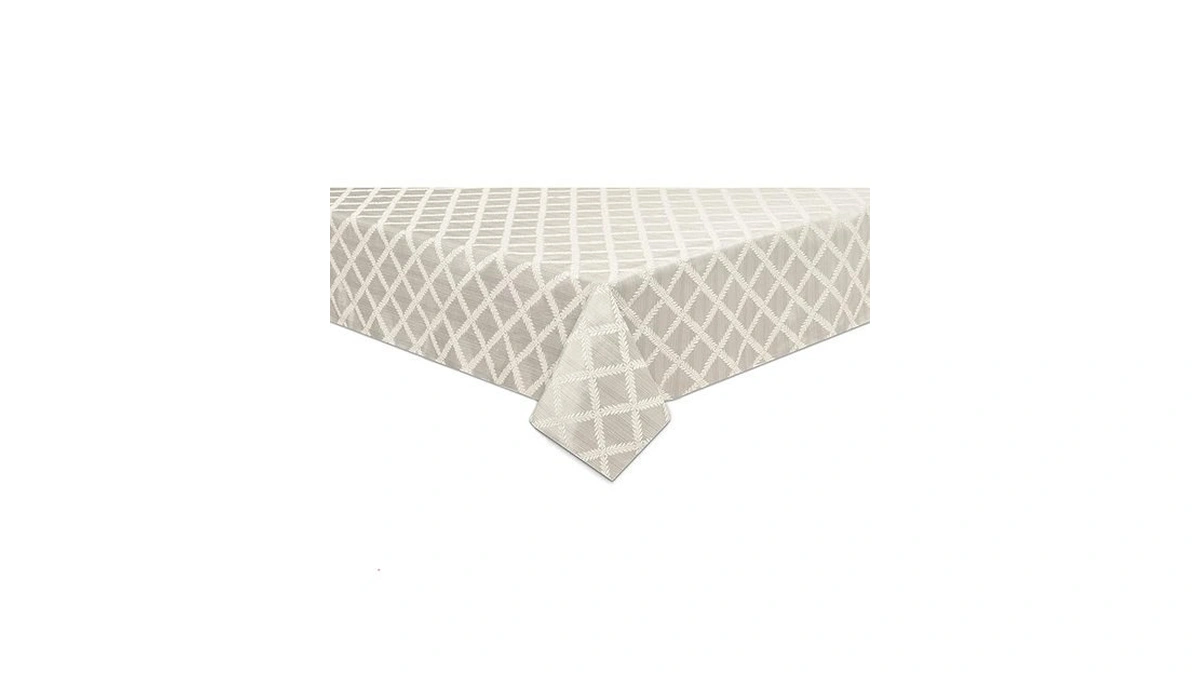 Lenox Laurel Leaf Tablecloth Platinum - 70 W X 104... - Coupon