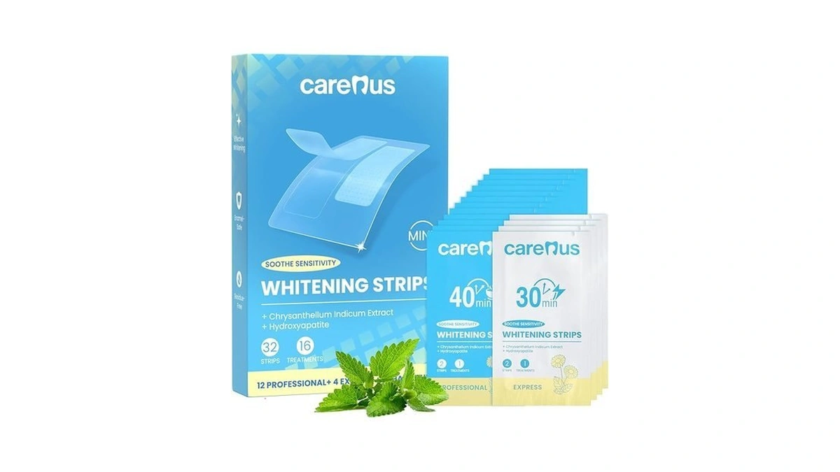 Carerus Teeth Whitening Strips 16 Treatments... - Coupon