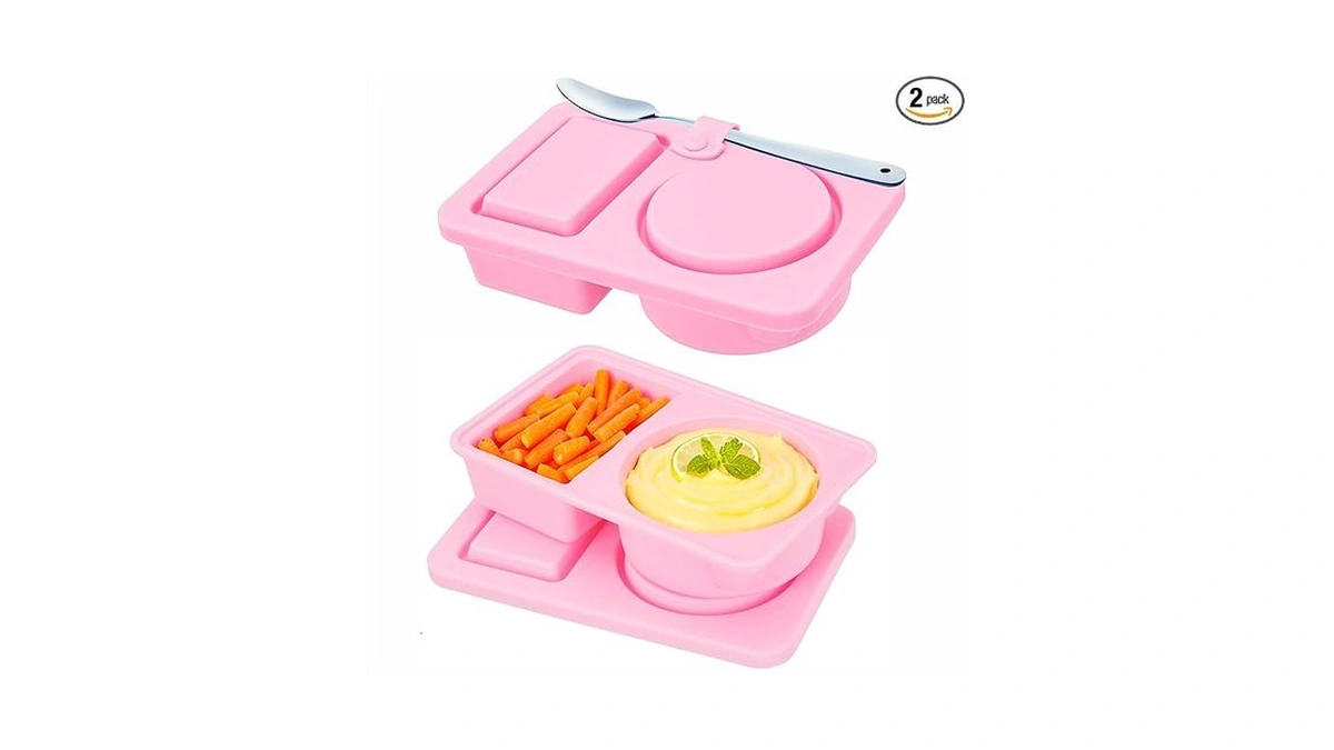 Rhewatin Reusable Silicone Snack Containers With... - Coupon