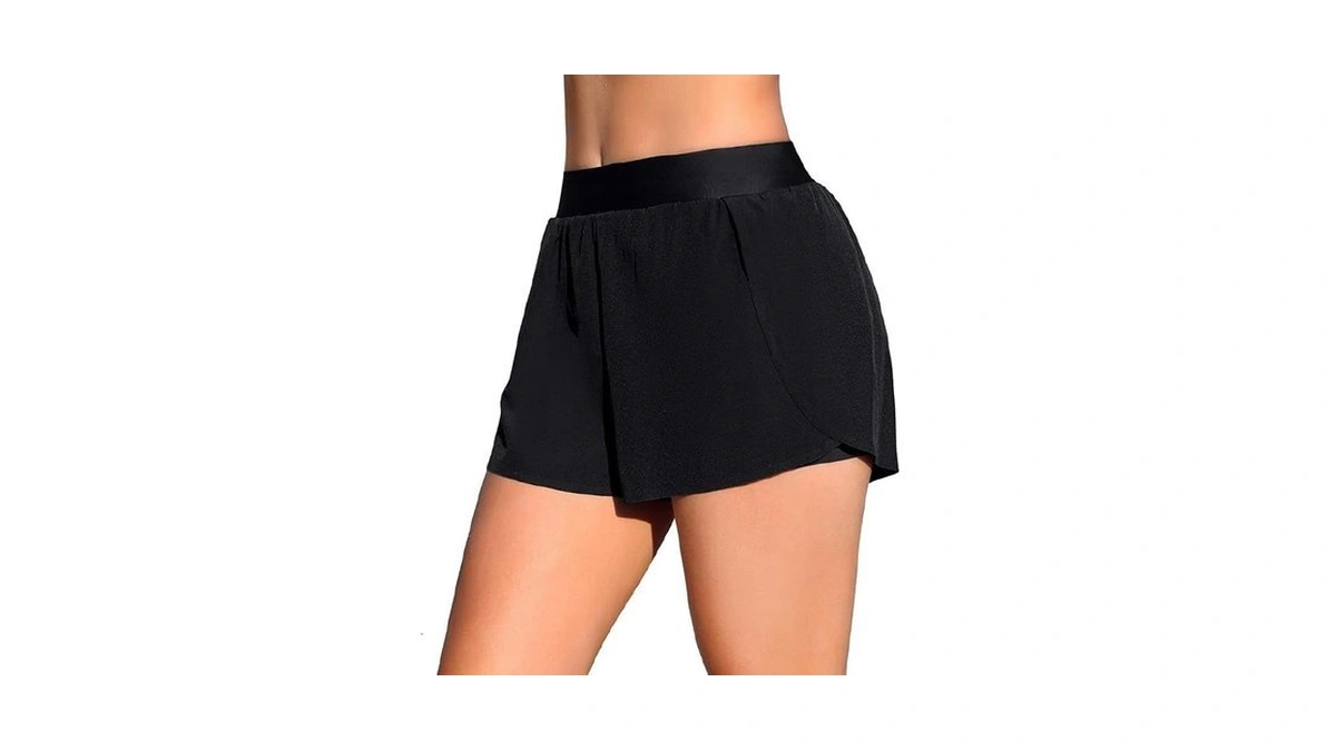 Attraco Womens Swim Shorts Board Shorts Tummy... - Coupon