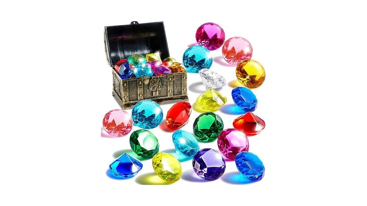 Sloosh Diving Gems Pool Toys 16 Big Colorful... - Coupon