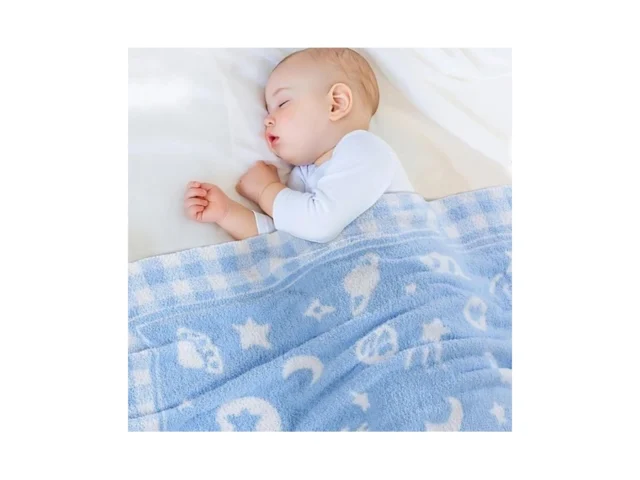 Blue Planet Baby Blanket Knitted Space-themed Throw… – Coupon