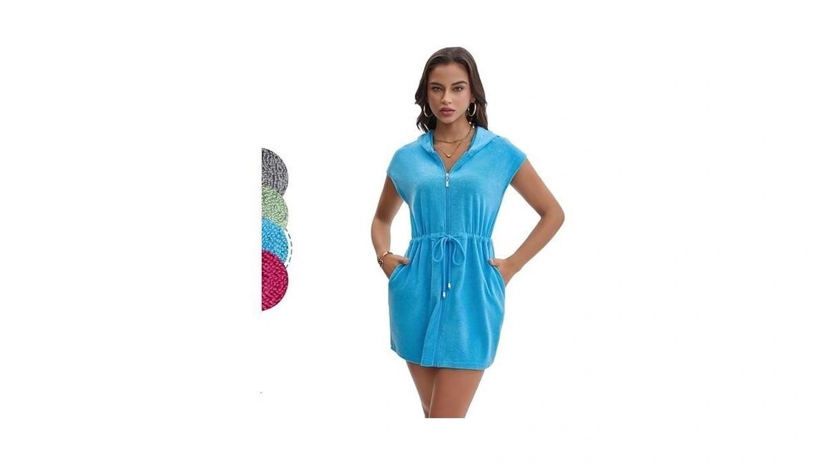 Navisting Terry Cloth Swim Cover Up For Women Upf... - Coupon