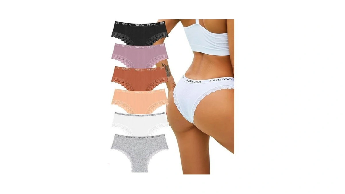 Finetoo Cotton Underwear For Women Cheeky Bikini... - Coupon