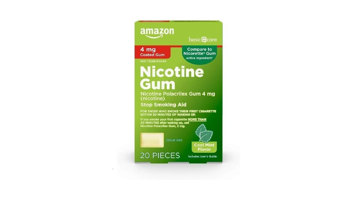 Amazon Basic Care Nicotine Polacrilex Coated Gum 4... - Coupon