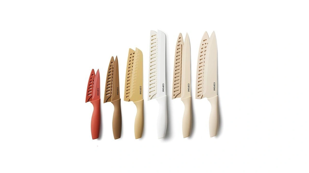 Carote Knife Set 12 Pieces Kitchen Knife Set 6... - Coupon