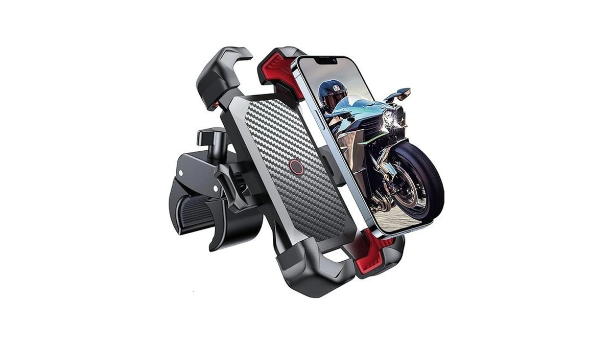 Joyroom Motorcycle Phone Mount 1s Auto Lock 100mph... - Coupon