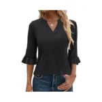 Anrabess Blouses For Women Dressy Casual 3 4 Sleeve... - Coupon