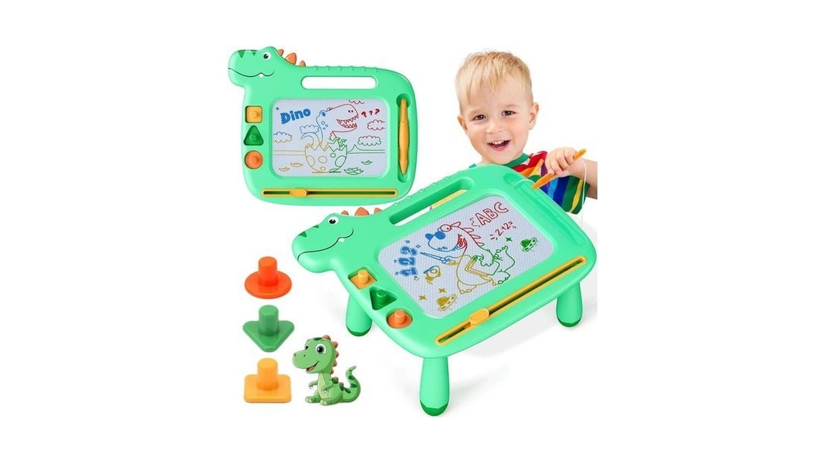 Toddler Toys 2-3 Dinosaur Magnetic Drawing Board... - Coupon