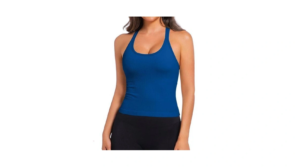 Tpleetkee Built In Bra Tank Tops For Women Scoop... - Coupon