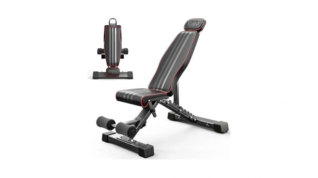 Yoleo Adjustable Weight Bench 827lb Foldable... - Coupon