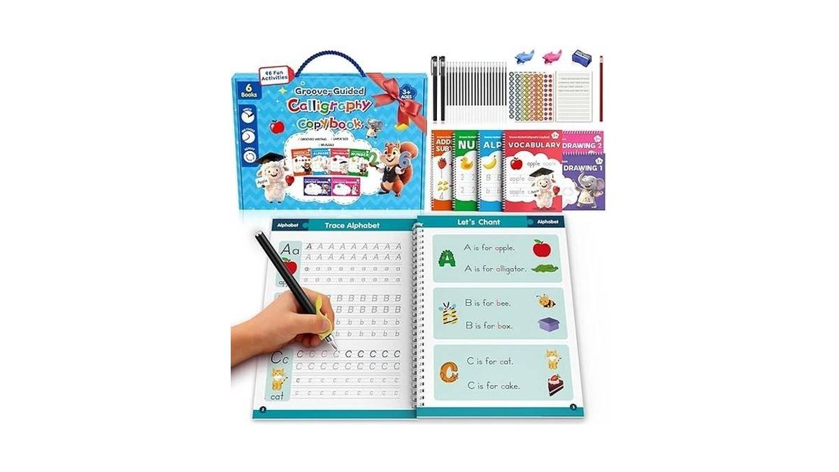 Nexameri Grooved Handwriting Practice For Kids... - Coupon