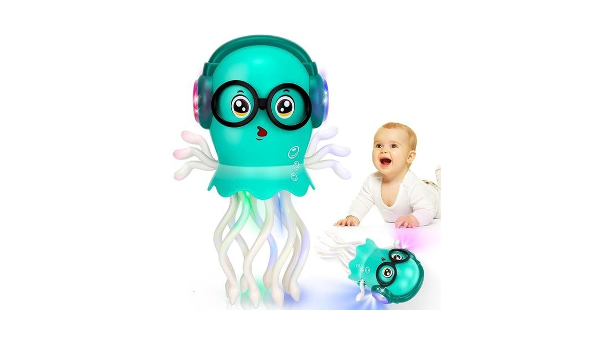 Dancing Octopus Baby Toys Light Up Music Tummy Time... - Coupon
