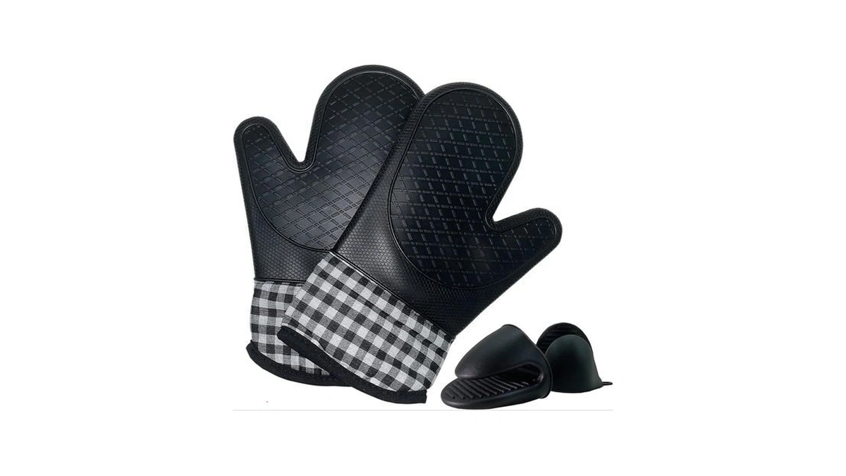 Lslcqw 4pcs Set Oven Gloves And Pot Holder Set... - Coupon