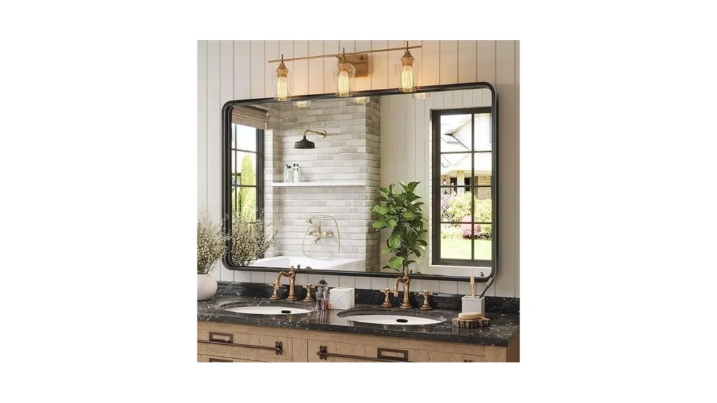 Brightify Black Bathroom Mirror 48x30 Inch... - Amazon Promo Code