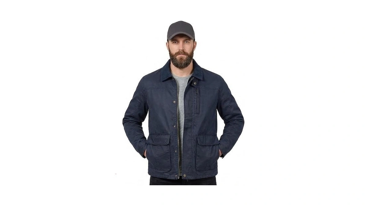 Octmoon Men S Vintage Workwear Jacket With Full... - Coupon