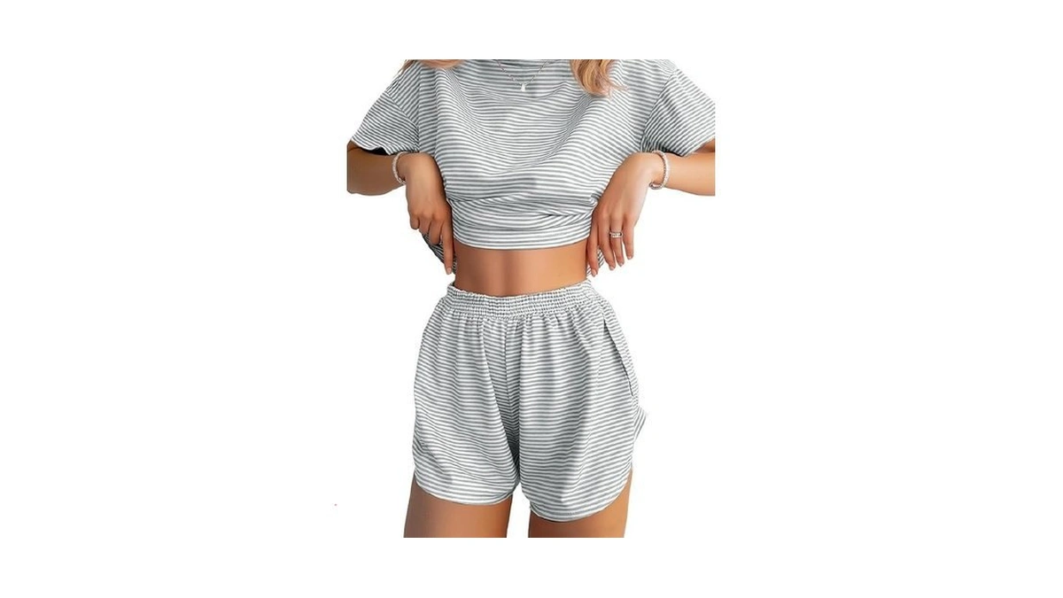 Justfashionnow Shorts Pajama Set For Women Two... - Coupon