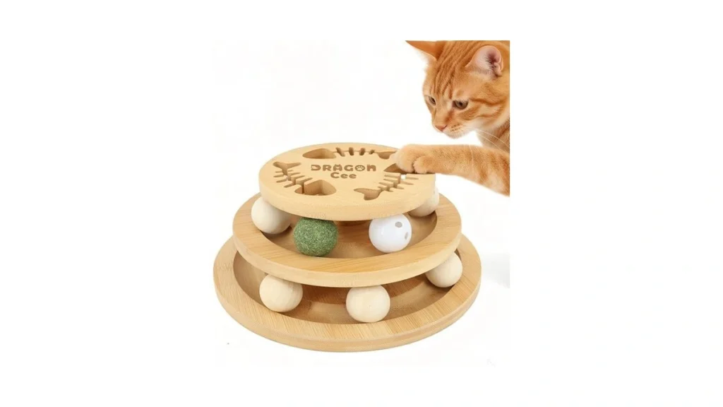 Dragoncee Cat Ball Track Toy With Puzzle Top... - Coupon