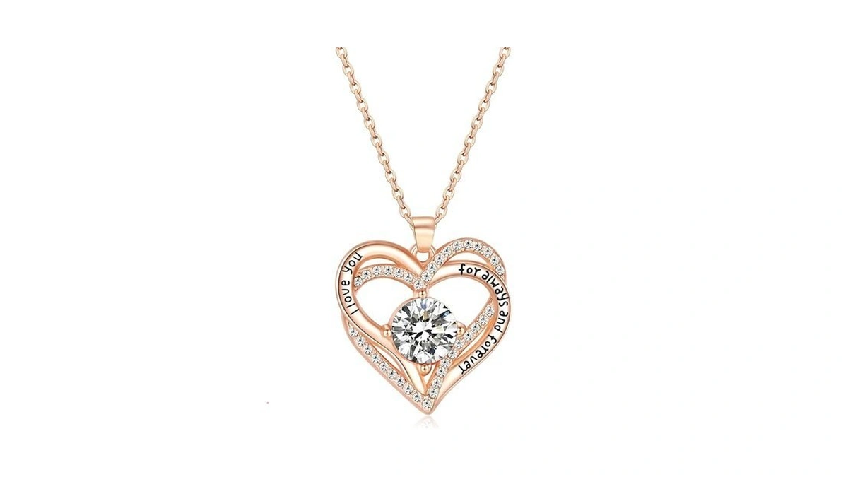 Kruckel April Birthstone Crystal Necklace For Women... - Coupon