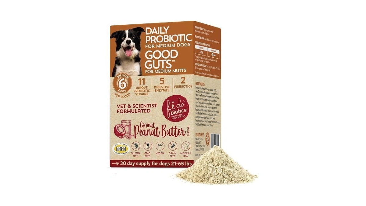 Fidobiotics Good Guts Probiotics For Dogs Dog... - Coupon
