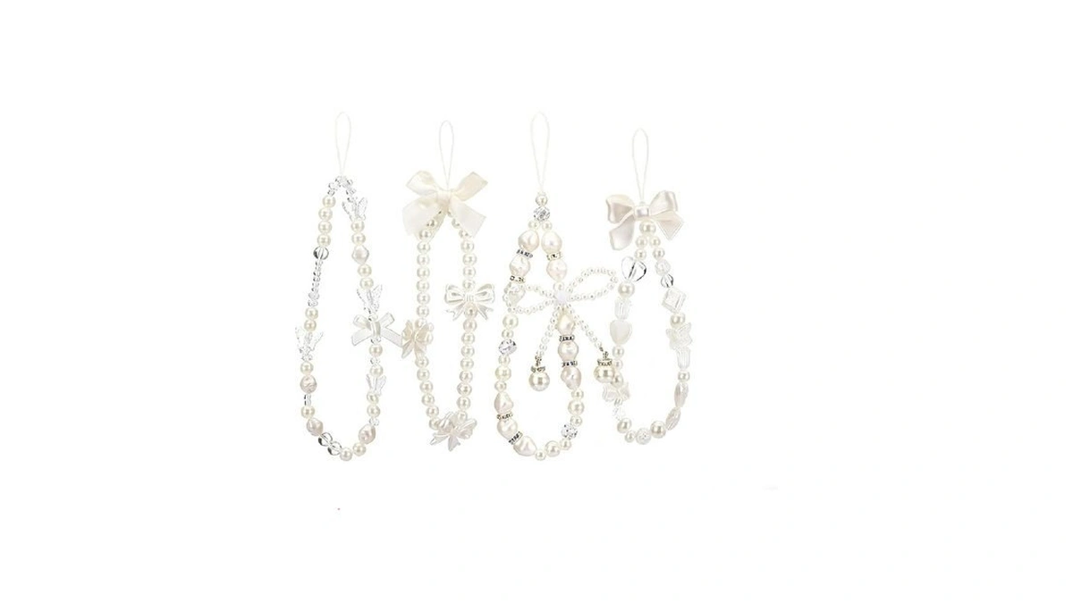 Liedrg 4pcs Butterfly Bow Phone Charm Wrist Strap -... - Coupon