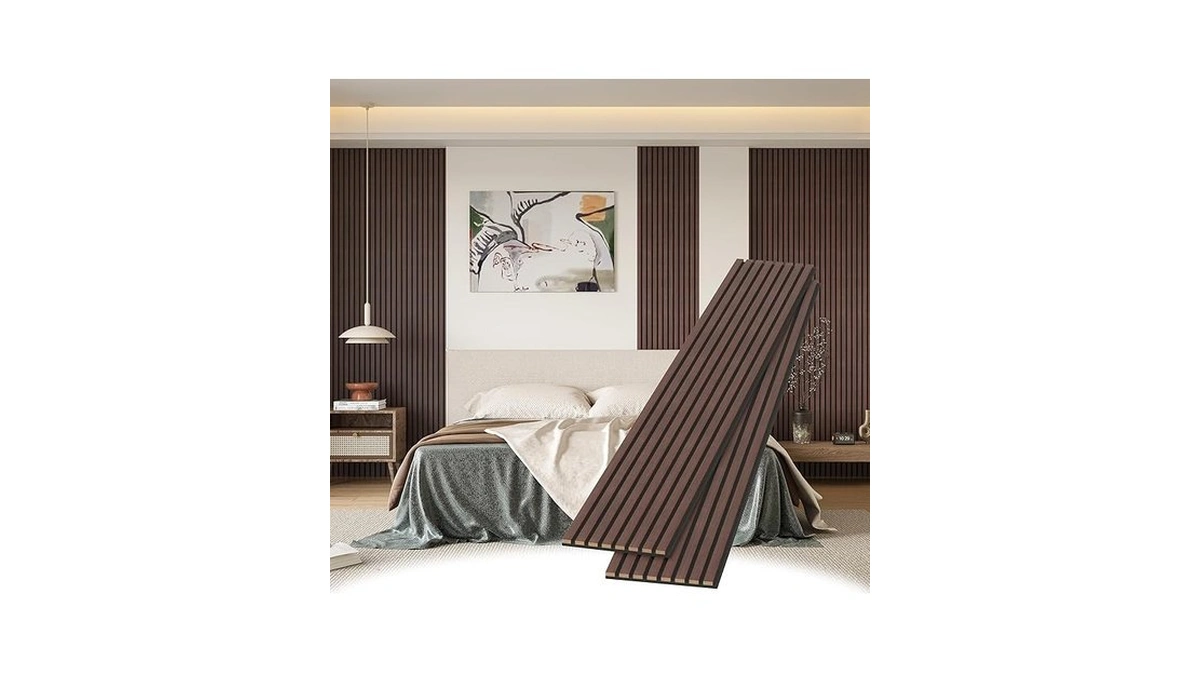 Pohare Wood Slat Wall Panels 2 Pack 8 X 1 Ft... - Coupon