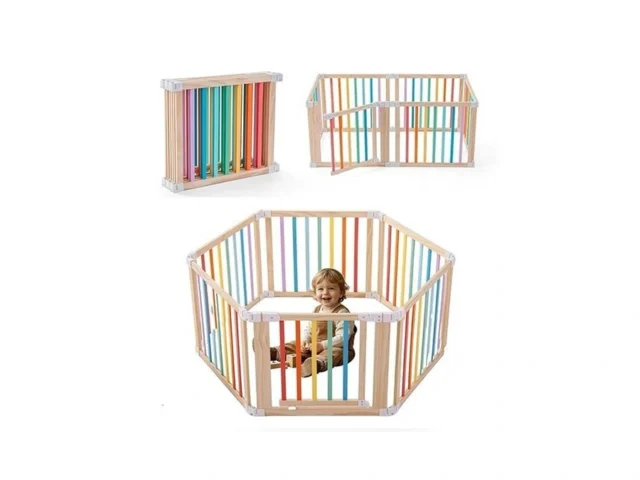Gewitt Baby Wooden Playpen Foldable Shape Size… – Coupon