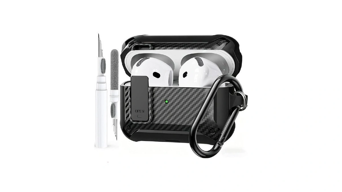 Olytop For Airpods 4 Case With Lock Clip Rugged... - Coupon