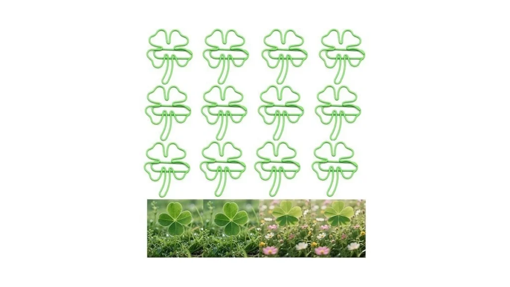 Upquzzfy 20 Pcs Four-leaf Clover Shaped Paper Clips... - Coupon