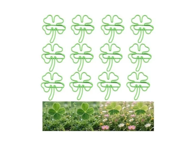 Upquzzfy 20 Pcs Four-leaf Clover Shaped Paper Clips… – Coupon