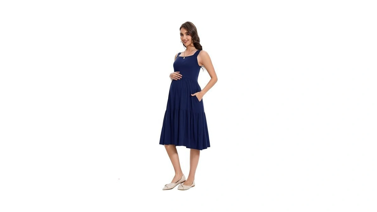 Smallshow Women S Maternity Tank Dress Sleeveless... - Coupon