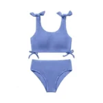 Bkixhv Girls 2 Pieces Summer Beach Swimsuit Solid... - Coupon