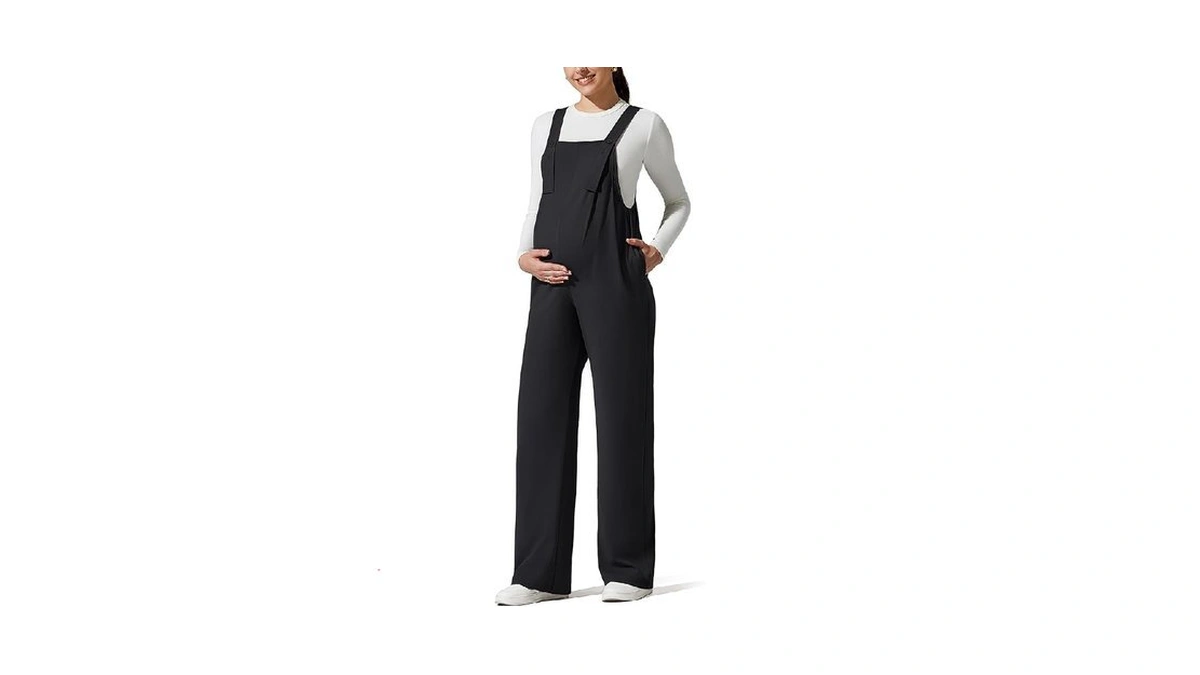 G4free Maternity Wide Leg Jumpsuits Overalls Loose... - Coupon