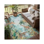 Animal Print Modern Easy Jute 3x5 Patio Rug... - Coupon