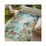 Latte Fog Modern Easy Jute 4x6 Rug Washable Outdoor... - Coupon