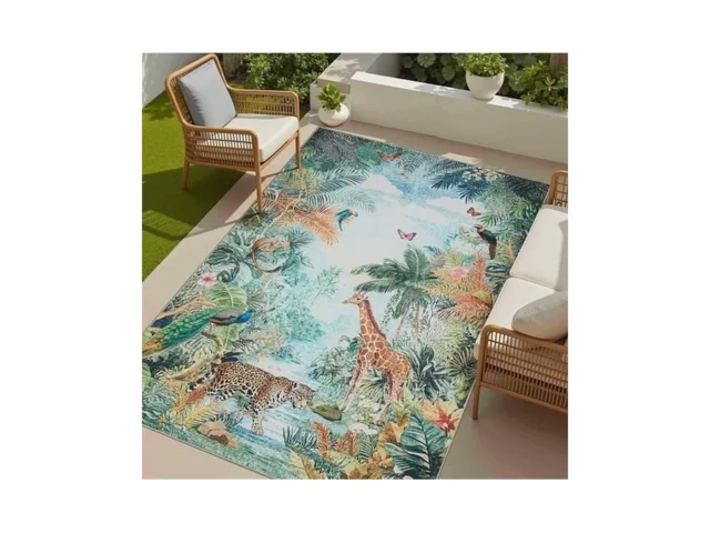 Latte Fog Modern Easy Jute 4×6 Rug Washable Outdoor… – Coupon