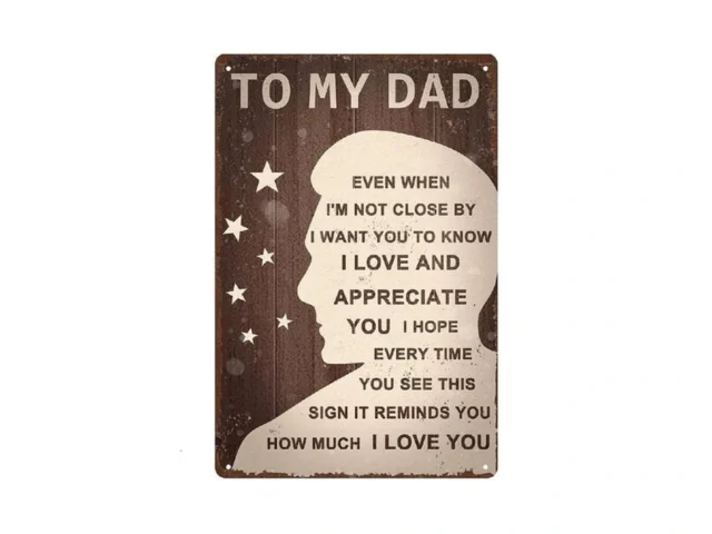 Dad Gifts Rustic Tin Wall Art For Dad – Vintage… – Coupon