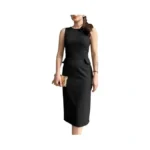 Women S Crew Neck Elegant Sleeveless Midi Bodycon... - Coupon