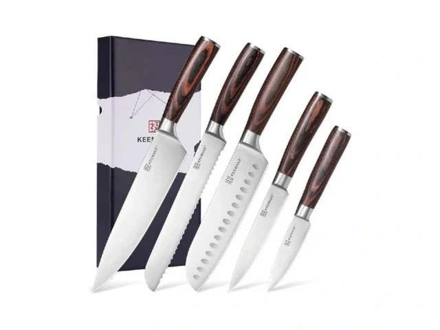Keemake Kitchen Knife Set Of 5 – Kitchen Knives 1… – Coupon