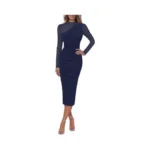 Lazysmile Long Sleeve Mesh Dresses For Women Mock... - Coupon